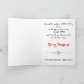 サンタ企業の付きビジネスのクリスマスカード シーズンカード (内部)