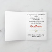 サンタ企業の付きビジネスのクリスマスカード シーズンカード (内部)