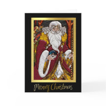 サンタ企業の付きビジネスのクリスマスカード