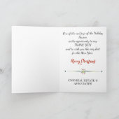 サンタ企業の付きビジネスのクリスマスカード シーズンカード (内部)