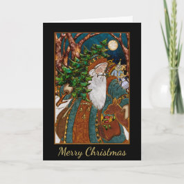 サンタ企業の付きビジネスのクリスマスカード シーズンカード