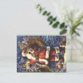 サンタ伝統的クロース シーズンポストカード (スタンド正面)