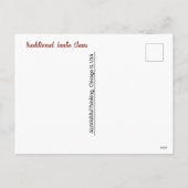 サンタ伝統的クロース シーズンポストカード (裏面)