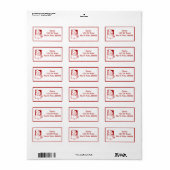 サンタ住所 シール (フルシート)