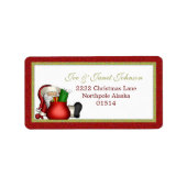 サンタ住所 シール (正面)
