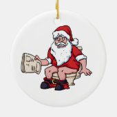 サンタ使用トイレ セラミックオーナメント (裏面)