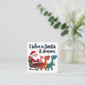 サンタ信じと恐竜(サンタに乗るディノス) エンクロージャーカード (スタンド正面)