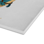 サンタ信じと恐竜(サンタに乗るディノス) カッティングボード (角)