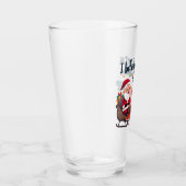 サンタ信じと恐竜（サンタに乗るディノス） タンブラーグラス (右)