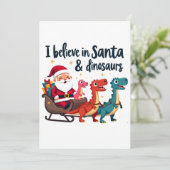 サンタ信じと恐竜(サンタに乗るディノス) 招待状 (スタンド正面)