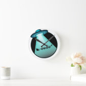 サンタ信じに行く ラウンド壁時計 (ホーム)