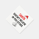 サンタ信じは スタンダードカクテルナプキン (角)