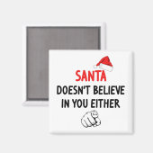 サンタ信じは マグネット (正面/裏面)