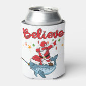 サンタ信じーとサンタ乗馬ナラル 缶クーラー (缶正面)