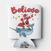 サンタ信じーとサンタ乗馬ナラル 缶クーラー (裏面)