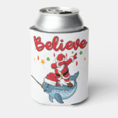 サンタ信じーとサンタ乗馬ナラル 缶クーラー (缶裏面)