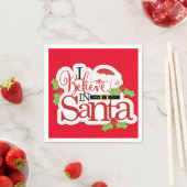 サンタ信じーにいる スタンダードカクテルナプキン (インサイチュ)