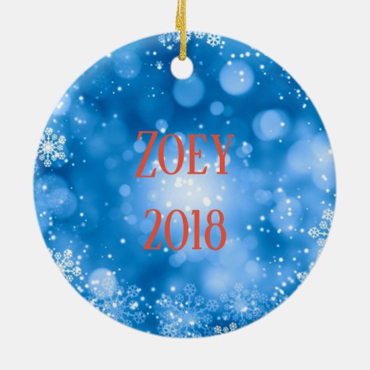 サンタ信じーにいる セラミックオーナメント (裏面)