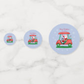 サンタ入りゴルフカートめでたいクリスマスパーティー！ コンフェッティ (裏面)