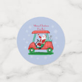 サンタ入りゴルフカートめでたいクリスマスパーティー！ コンフェッティ (スモール正面)