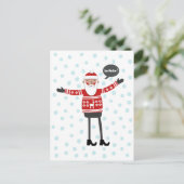 サンタ入りスキニージーンズ シーズンポストカード (スタンド正面)