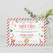 サンタ公式グッドリスト証明書 招待状 (スタンド正面)