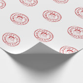 サンタ公式リストSanta句ステッカー切手 ラッピングペーパー (角)