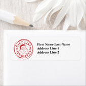 サンタ公式リストSanta句ステッカー切手 ラベル (インサイチュ)