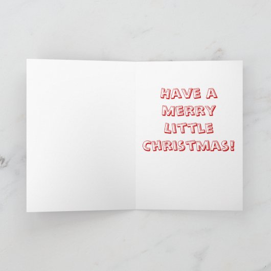 "サンタ及びヨークシャーテリア"犬の芸術のクリスマスカード シーズンカード (内部)