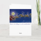 サンタ及び天使-クリスマスカード シーズンカード (裏面)