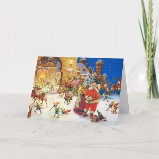 サンタ及び夫人クロース北極 シーズンカード (正面)