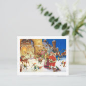 サンタ及び夫人クロース北極 シーズンポストカード (スタンド正面)