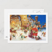 サンタ及び夫人クロース北極 シーズンポストカード (正面/裏面)