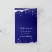 サンタ及び彼のそりのクリスマス シーズンカード (内部)