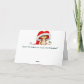 サンタ及び彼の森林友人-クリスマス シーズンカード (裏面)