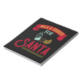 サンタ向けミルク&クッキー ノートパッド (回転)