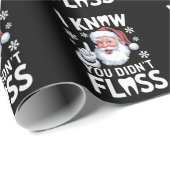 サンタ君が歯科の歯科医クリスマスをフロスしなかったのを知っている ラッピングペーパー (ロールコーナー)