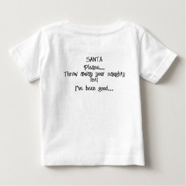 サンタ君キッズティーを見た ベビーTシャツ