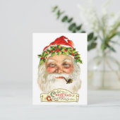 サンタ喫煙Aパイプ シーズンポストカード (スタンド正面)