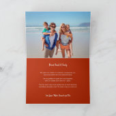 サンタ図解入りの、写真付きのライディングアサイクリングサマーホリデー カード (内部)