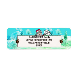 サンタ失った差出人住所ラベル ラベル