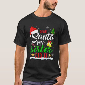 サンタ姉親愛がクリスマス・パジャマをやった Tシャツ