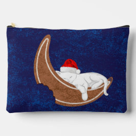 サンタ子猫とジンジャーブレッド・ムーン アクセサリーポーチ