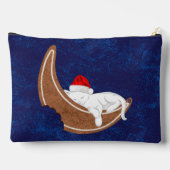 サンタ子猫とジンジャーブレッド・ムーン アクセサリーポーチ (裏面)