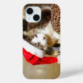 サンタ子猫パインターリーアイフォンケース Case-Mate iPhoneケース (裏面)