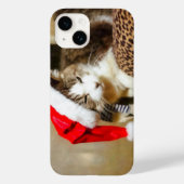 サンタ子猫パインターリー Case-Mate iPhoneケース (裏面)