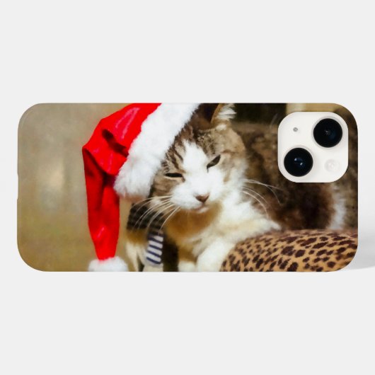 サンタ子猫パインターリー Case-Mate iPhoneケース (裏面 (横))