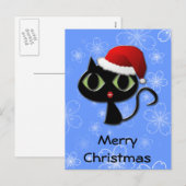 サンタ子猫 シーズンポストカード (正面/裏面)