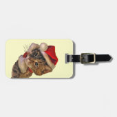 サンタ子猫 ラゲッジタグ (正面横)
