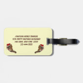 サンタ子猫 ラゲッジタグ (裏面横)